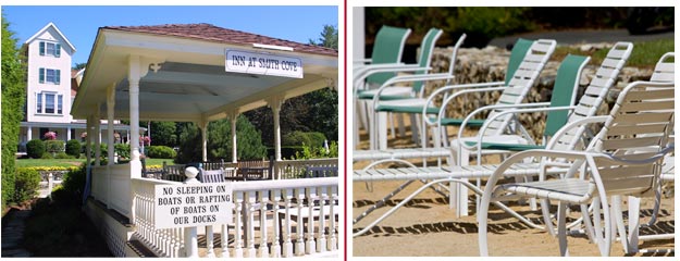 Relax in our gazebo or settle in on the beach.